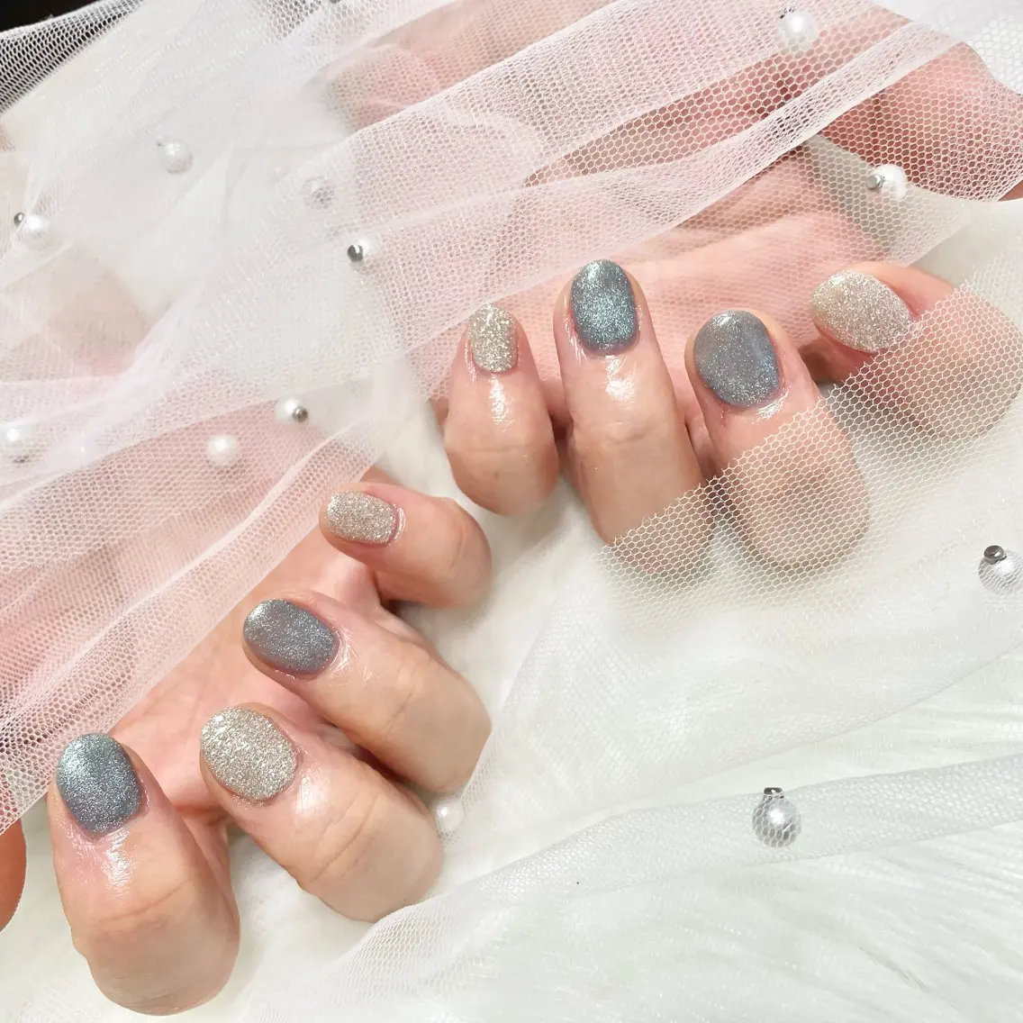 ネイル フラッシュネイル マグネットネイル K NAILのネイルデザイン