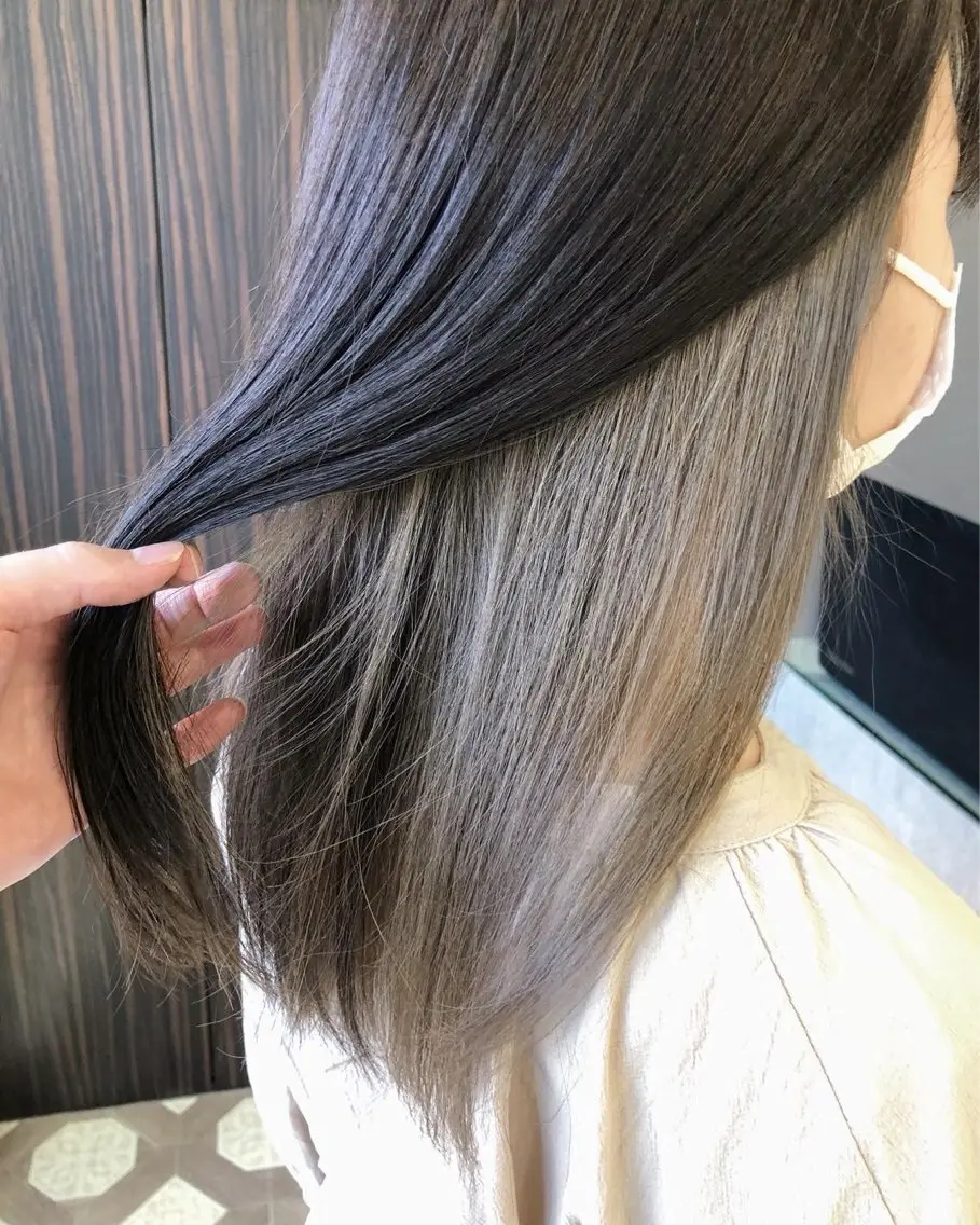 カラー ヘアカラー トリートメント GiseL あいりのヘアスタイル
