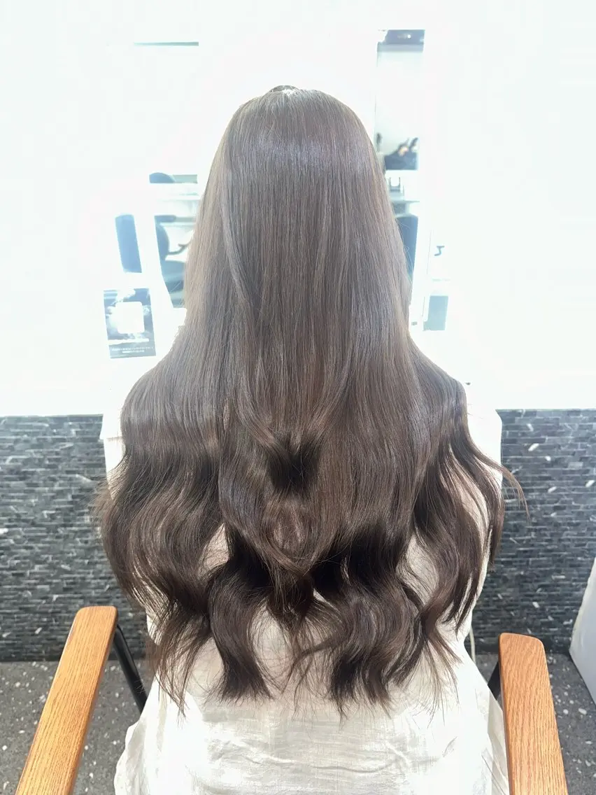 ロング カラー カット ヘアカラー トリートメント 髪質改善⭐️縮毛矯正 中野⭐️Rinaのヘアスタイル