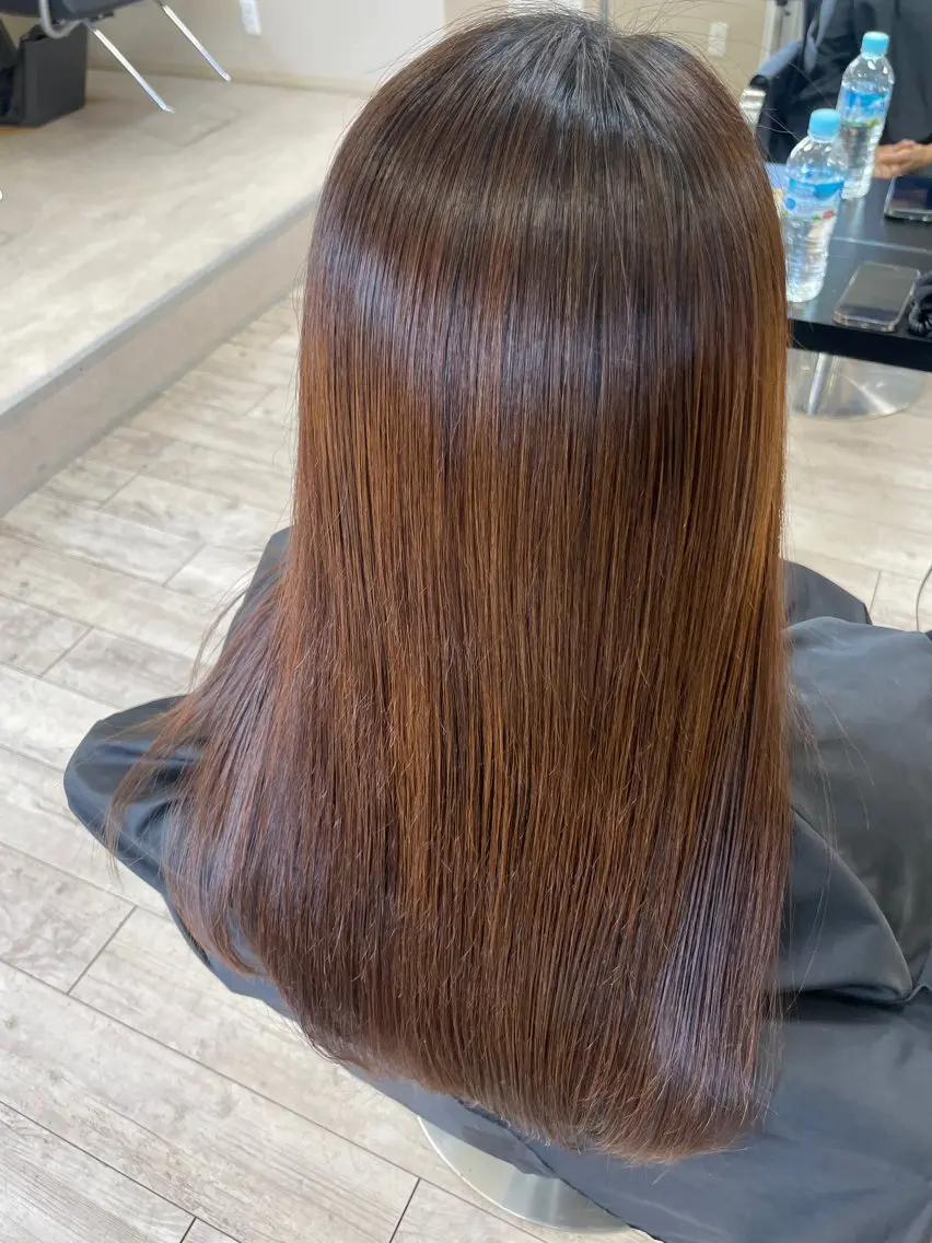 ロング 縮毛矯正 TIDEHAIR SHUKAのヘアスタイル