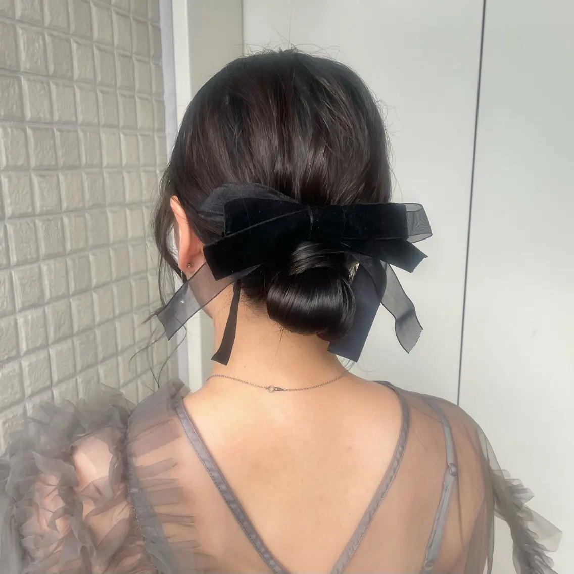 ヘアアレンジ ヘアセット 銀座：似合わせカラー オリーブ🫒アレンジのヘアスタイル