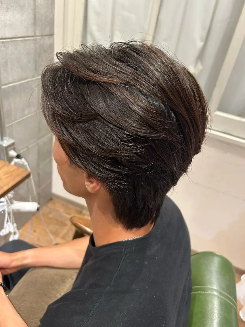 メンズ限定パーマ+カットの写真