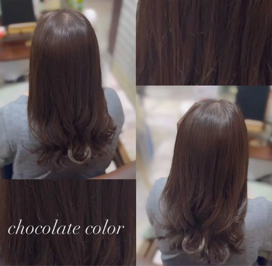 セミロング カット ヘアカラー トリートメント 透明感カラー／ 艶感カラー／RAMUのヘアスタイル