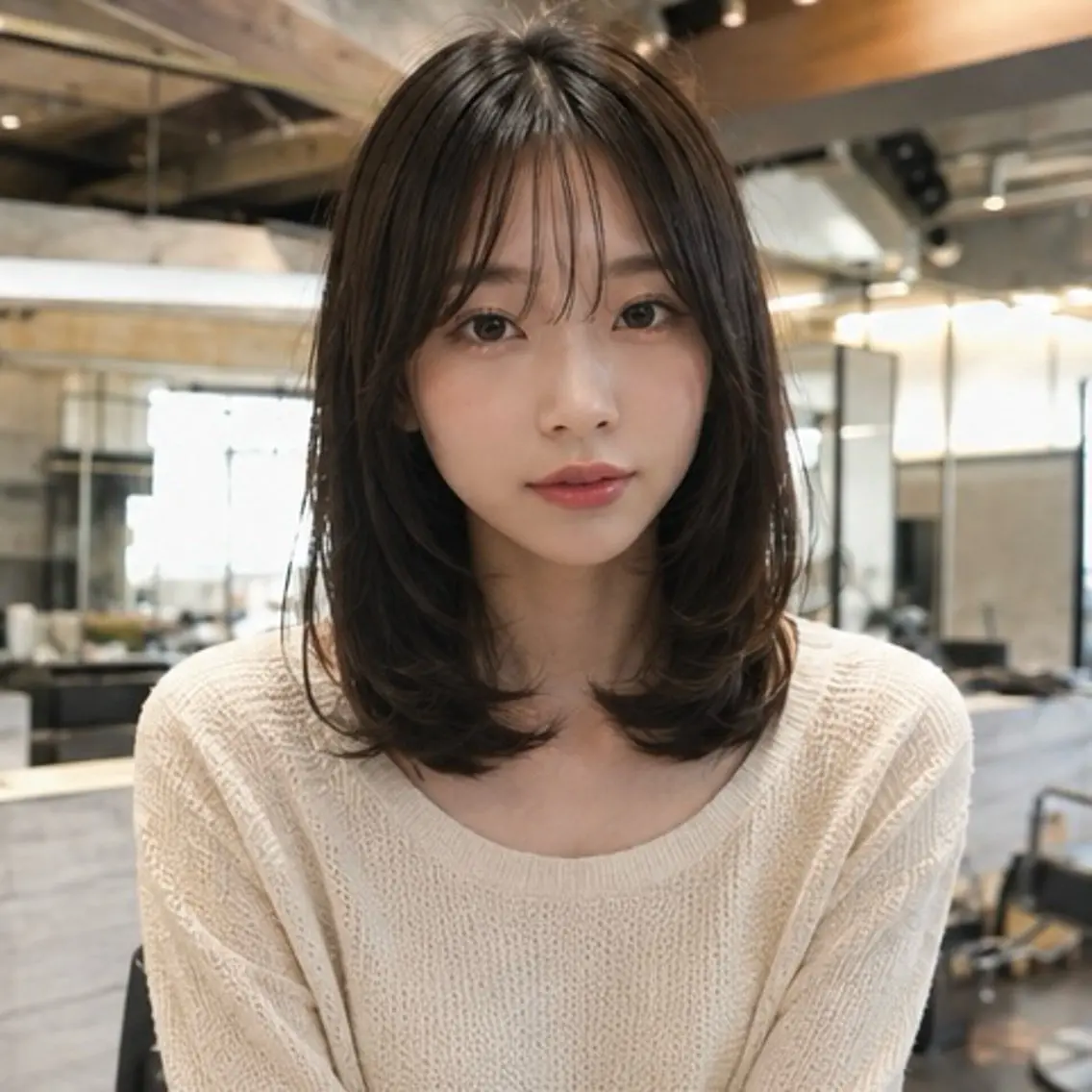 カット➕内巻きワンカールパーマ🌀♡アイロン無し生活スタート🌟の写真