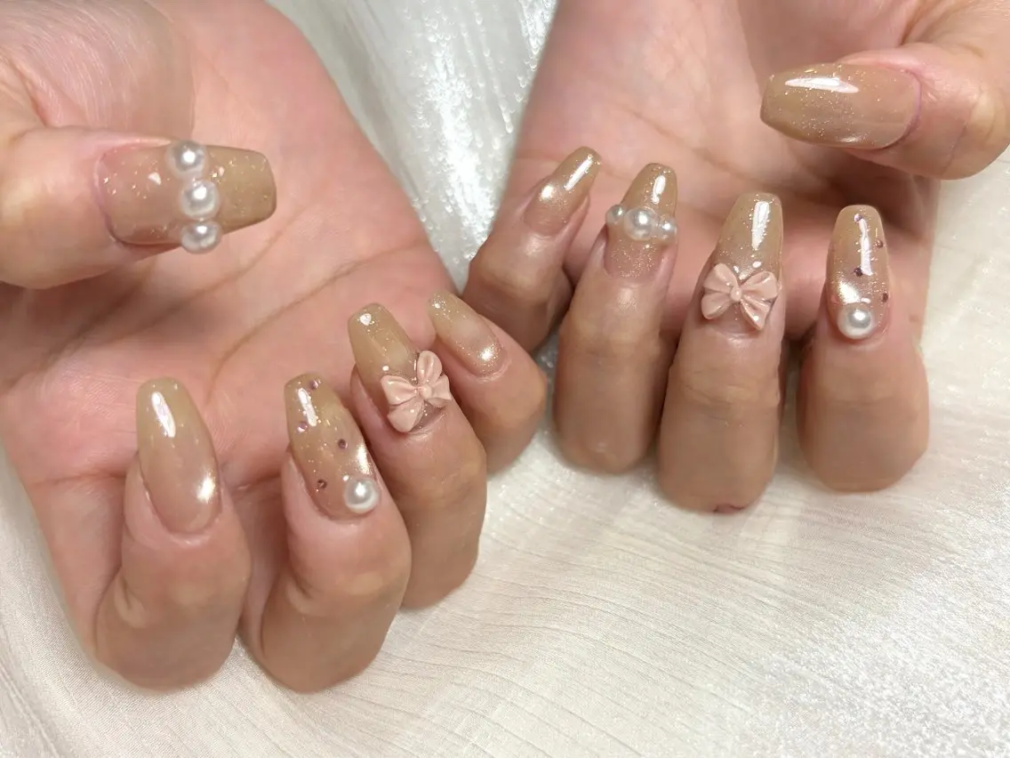 ネイル ハンドネイル plus j ゆう˚ʚ♡ɞ˚のネイルデザイン