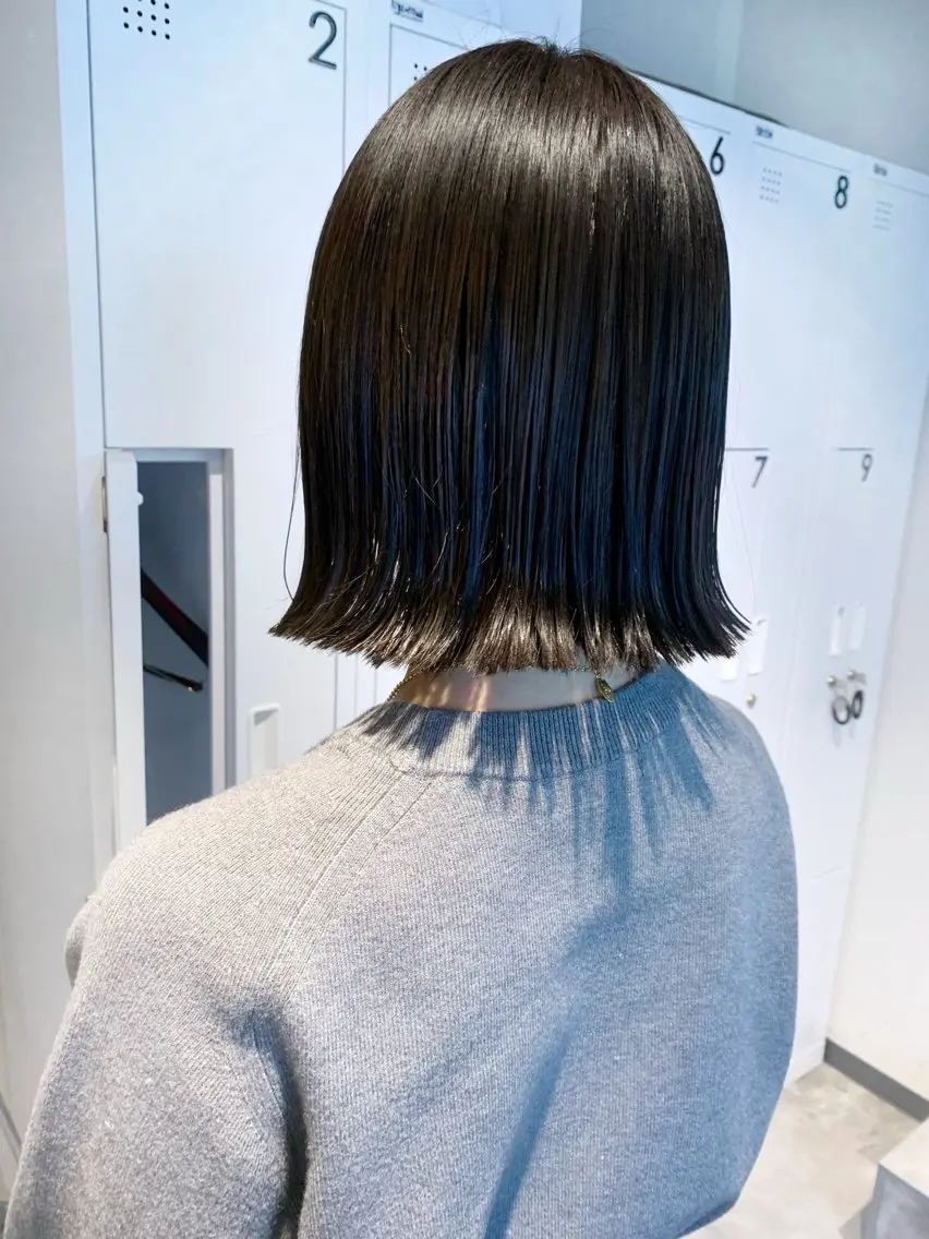 ショート カラー ボブ mirai/レイヤー ボブ/デザインのヘアスタイル