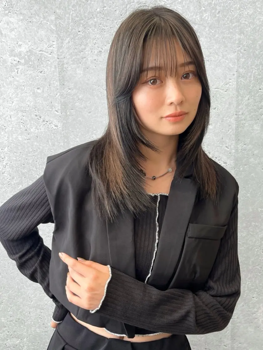 ミディアム カラー 透明感カラー🫧✨ mayuのヘアスタイル