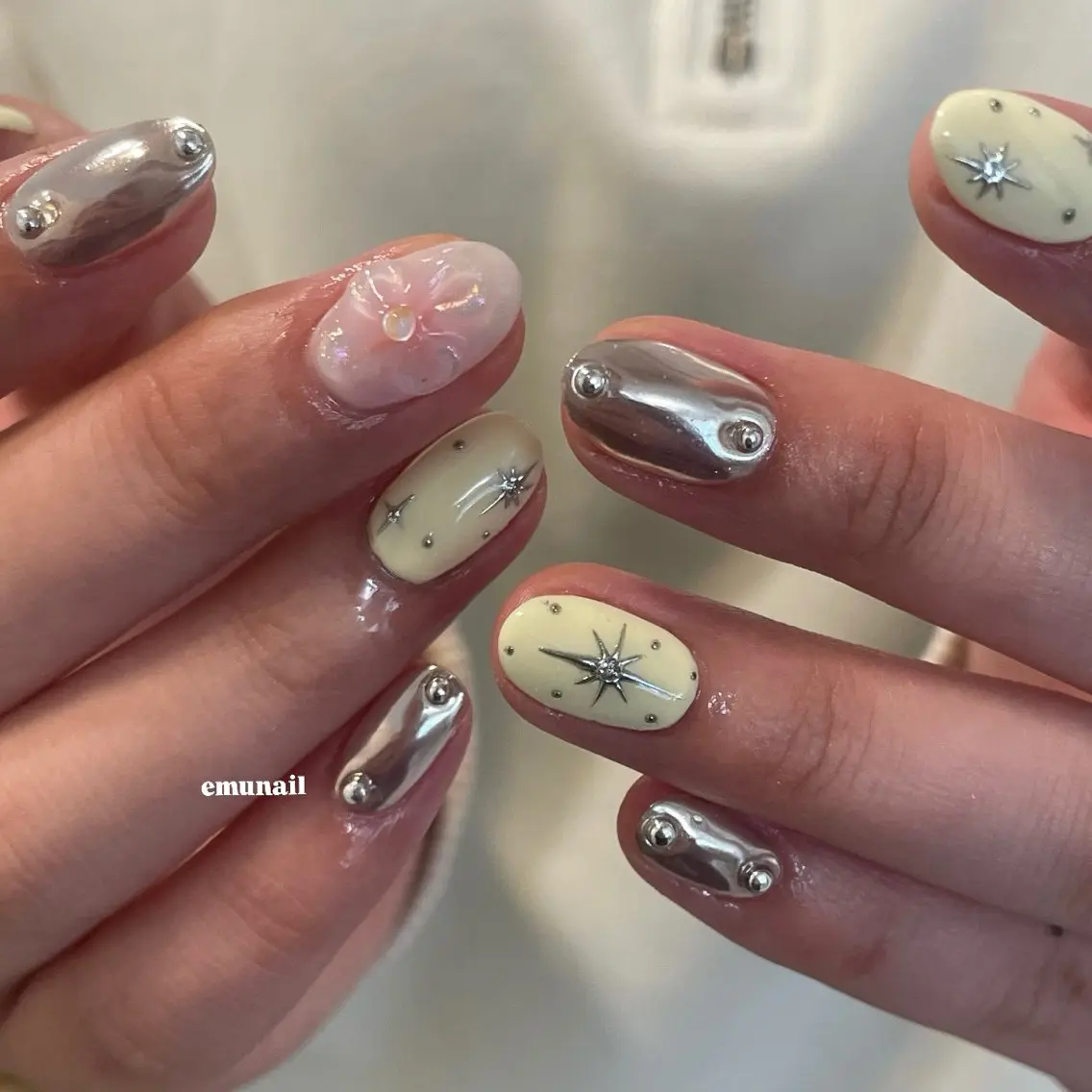 ネイル ハンドネイル emu nail Rukaのネイルデザイン