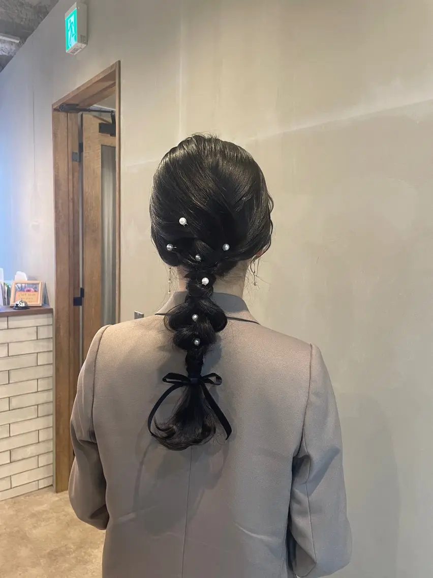 ロング ヘアアレンジ ヤマナカ エリカのヘアスタイル