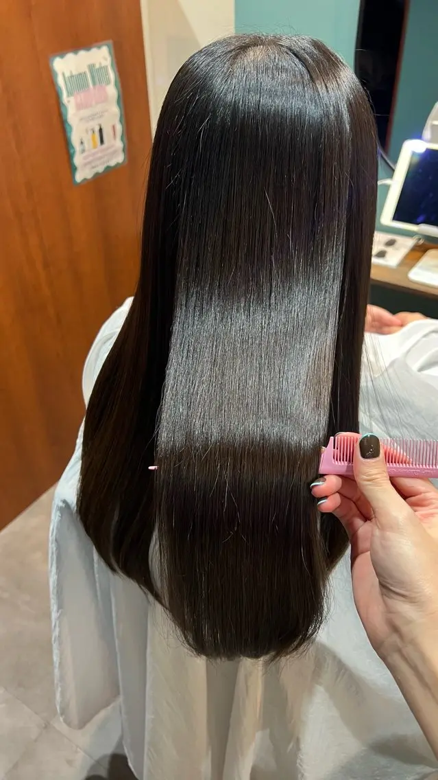 ロング カット 縮毛矯正 トリートメント ヘッドスパ 美髪矯正/髪質改善 🌼 原田 愛弓のヘアスタイル