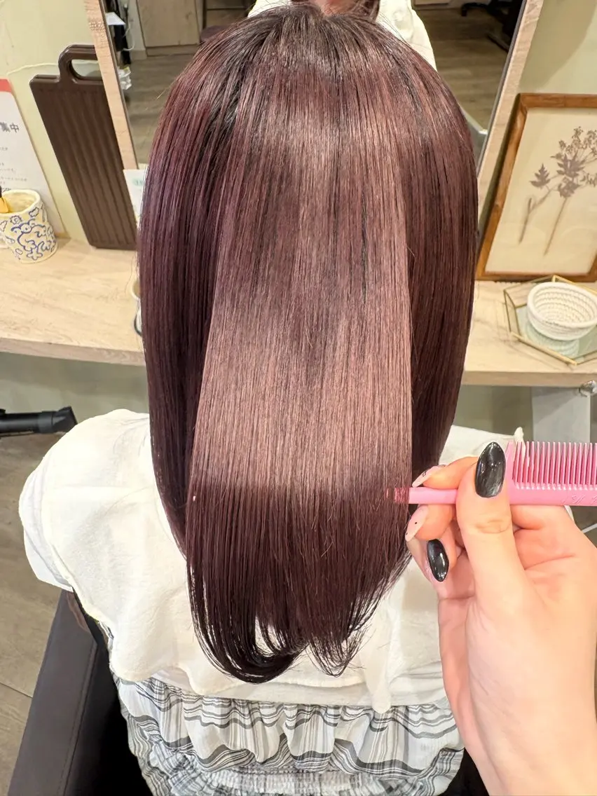 ミディアム 髪質改善 ‎🤍ちなつ /髪質改善ヘアエステのヘアスタイル
