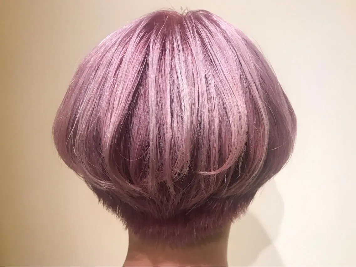 ショート カラー ブリーチ ピンクカラー 🌈🌸あおき みちる🌟💗のヘアスタイル