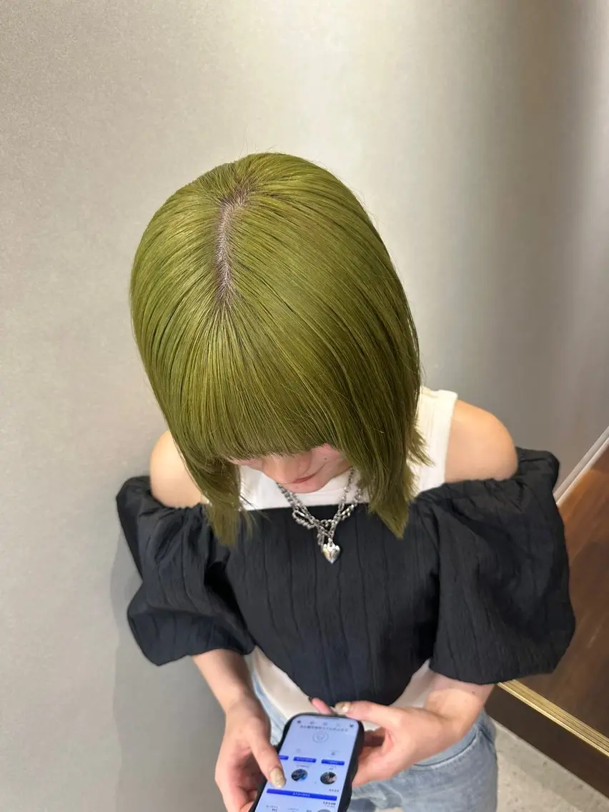セミロング カラー ヘアカラー トリートメント "Daisy" Rio /大名・天神のヘアスタイル