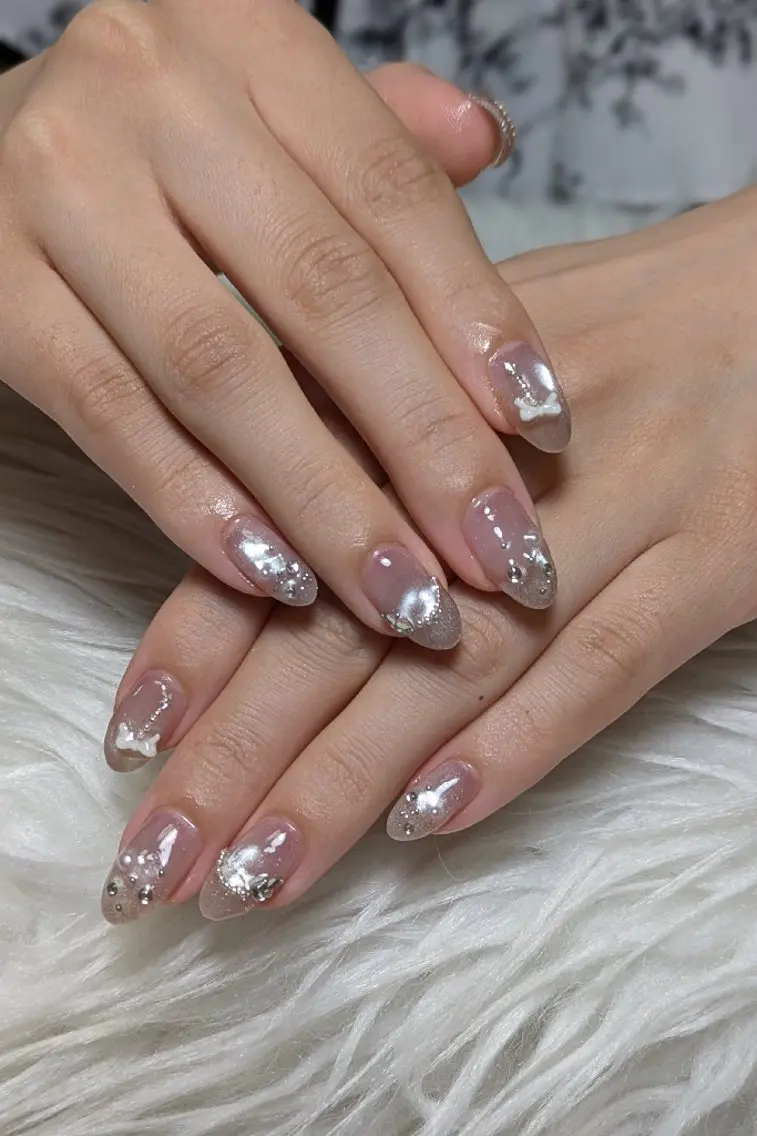 ネイル マグネットネイル シンプルネイル ワンホンネイル ハンドネイル m&pPrivate nailsalonのネイルデザイン