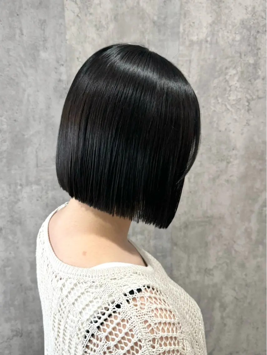ショート ボブ 髪質改善×白髪ぼかし 美容師✂️武澤龍賀のヘアスタイル