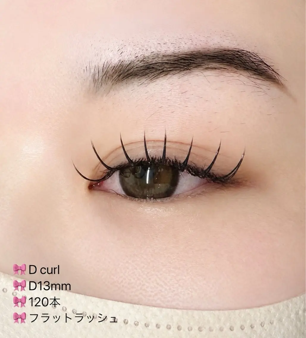 マツエク・マツパ 束感まつ毛 フラットラッシュ 韓国風マツエク ナチュラル ワンホンマツエク y'sbeauty 天王寺　tomohaのマツエク・マツパデザイン