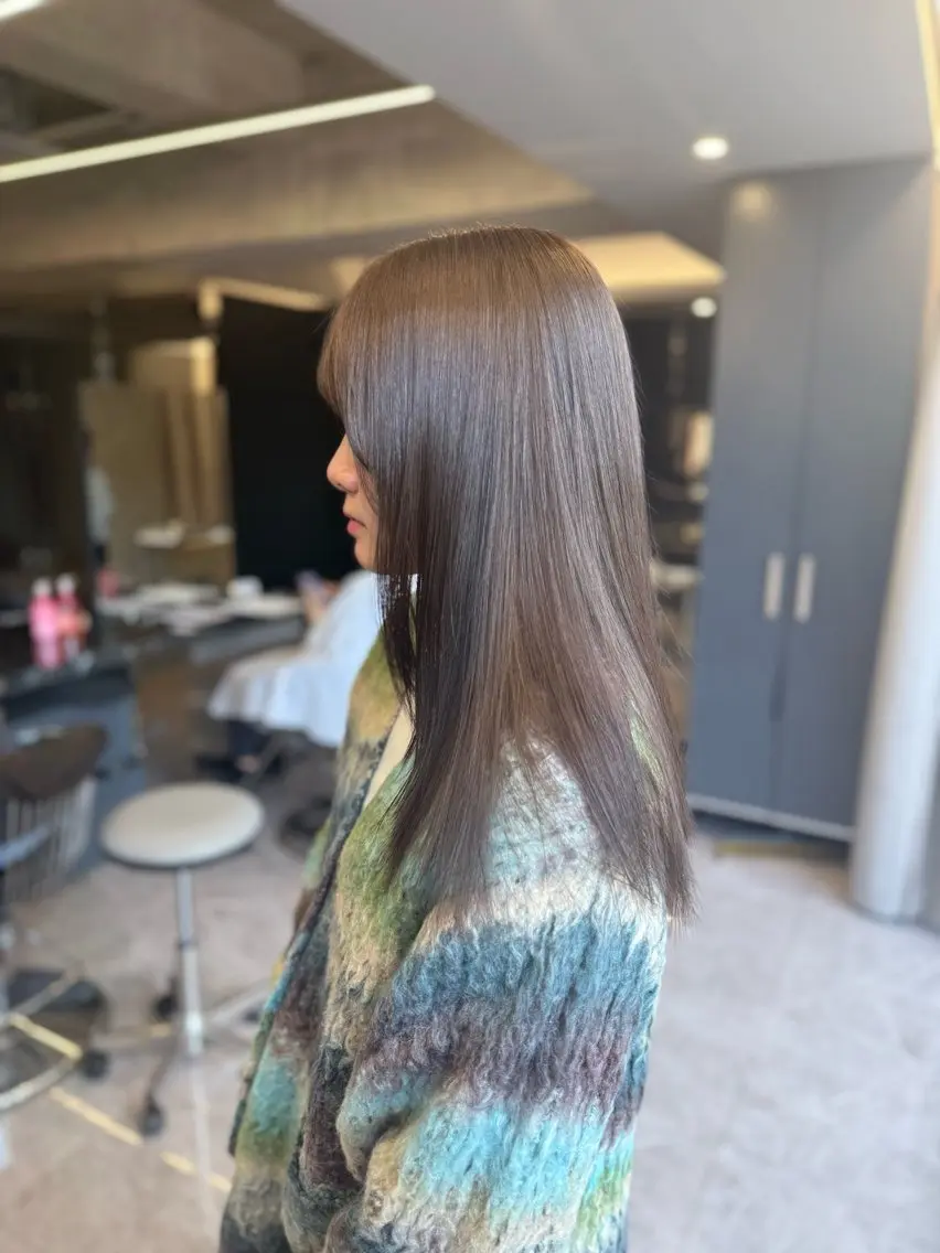 カラー ヘアカラー トリートメント 【感動の艶髪💖】 溝の口/坂本柊星のヘアスタイル