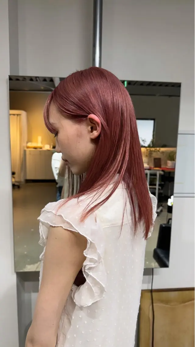 春おすすめワンブリーチ暖色カラー🌿の写真