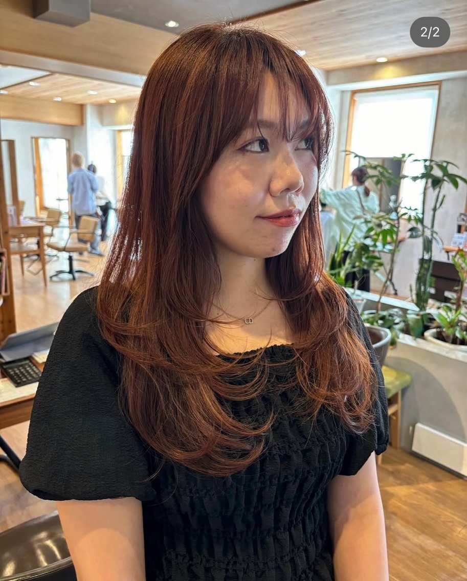 ロング レイヤーカット 西村 みのりのヘアスタイル