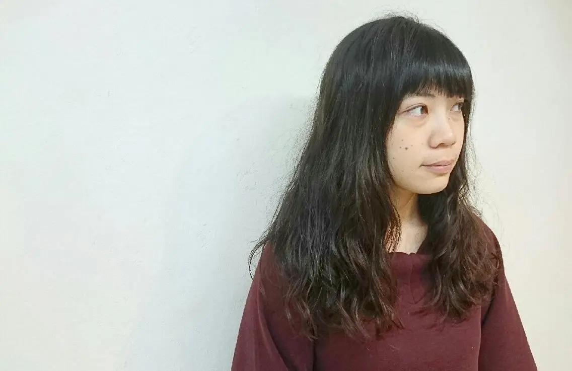 ロング パーマ 透明感ハイライト◎ 伊藤夏海のヘアスタイル