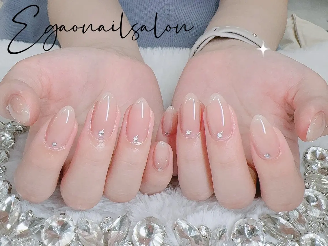 ネイル アートネイル フットネイル フレンチネイル ジェルネイル グラデーション ハンドネイル EGAO NAIL 錦糸町店のネイルデザイン