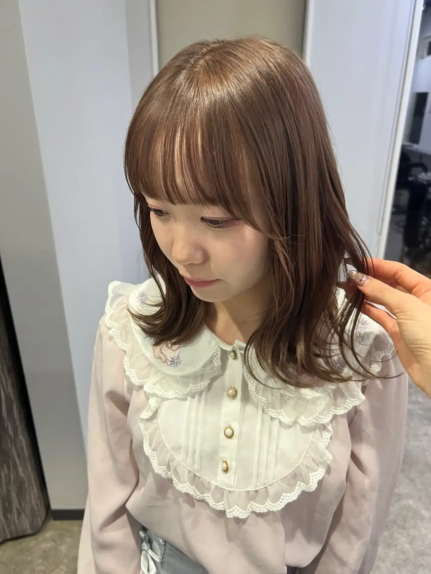 ミディアム ヘアカラー トリートメント 宮城 萌のヘアスタイル