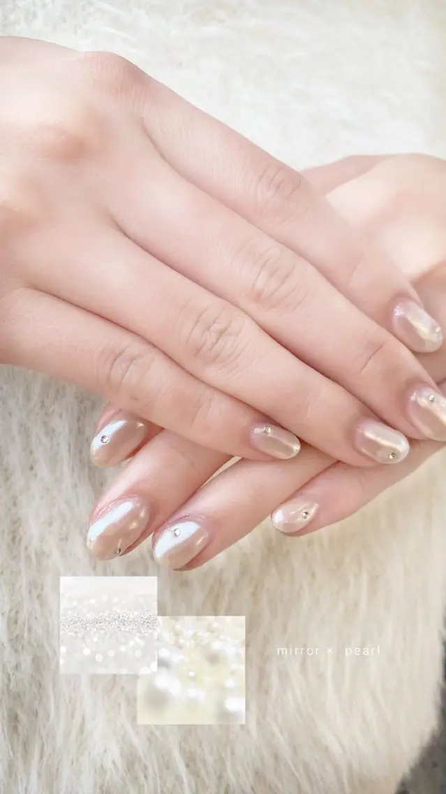 ミラーnail🫧【オフ無料✨】の写真