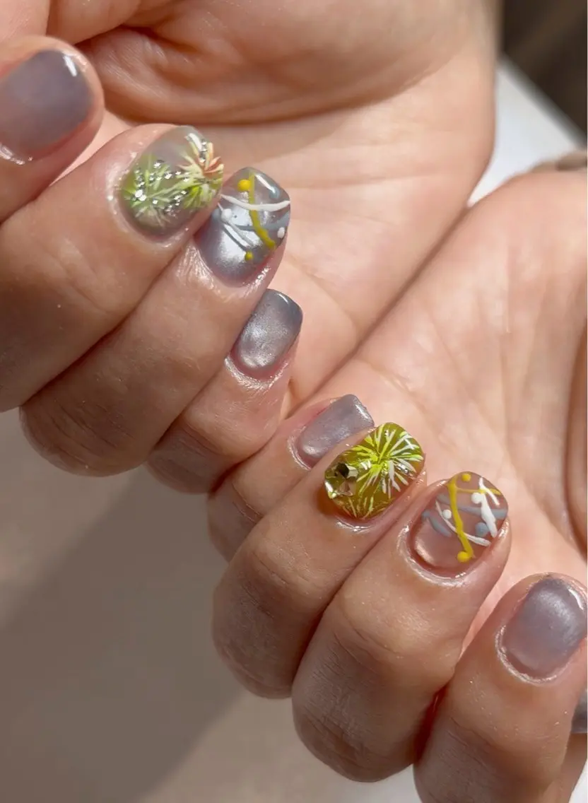ネイル 夏ネイル ヨーヨーネイル モンタナ nailのネイルデザイン