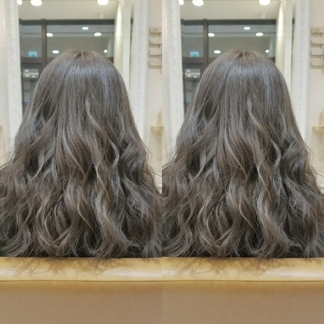 カラー ロング グレージュ イルミナカラー 外国人風カラー ブリーチ・ハイトーン 特化🎉内山のヘアスタイル