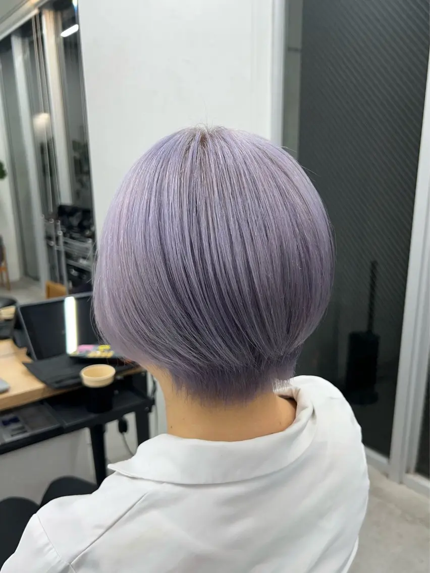 カラー ヘアカラー 🎀 のえか/ハイ トーン/ピンク🤍のヘアスタイル