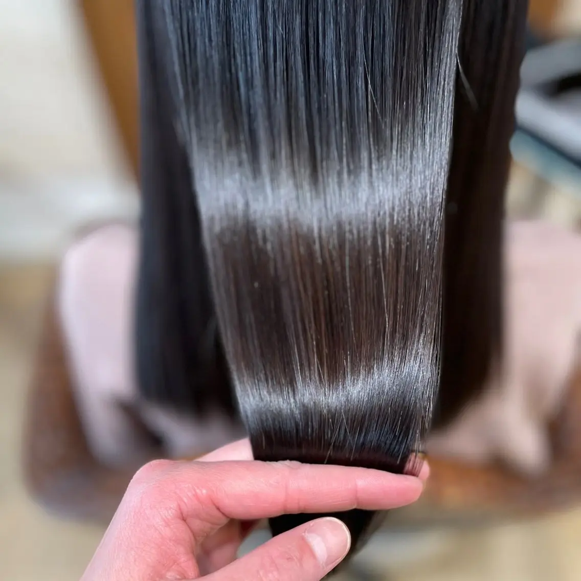 ロング 髪質改善縮毛矯正 美容師✂️山崎竜二のヘアスタイル