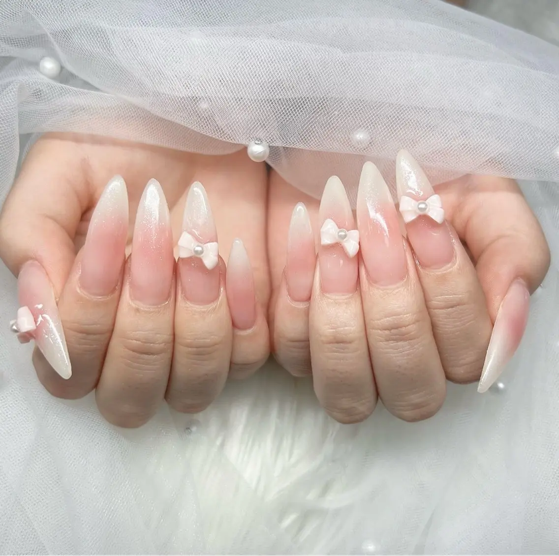 ネイル ハンドネイル Lee Nails チップ長さだし専門店のネイルデザイン