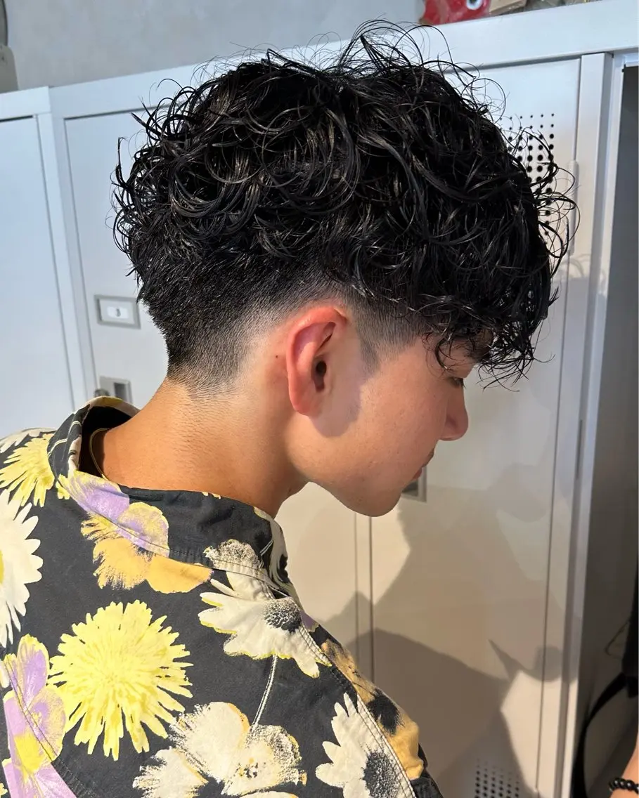 パーマ メンズ カット パーマ hayato / 梅田のヘアスタイル