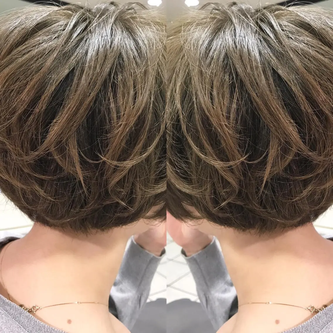 ショート カラー シールエクステ⭐️ オオミタクヤのヘアスタイル