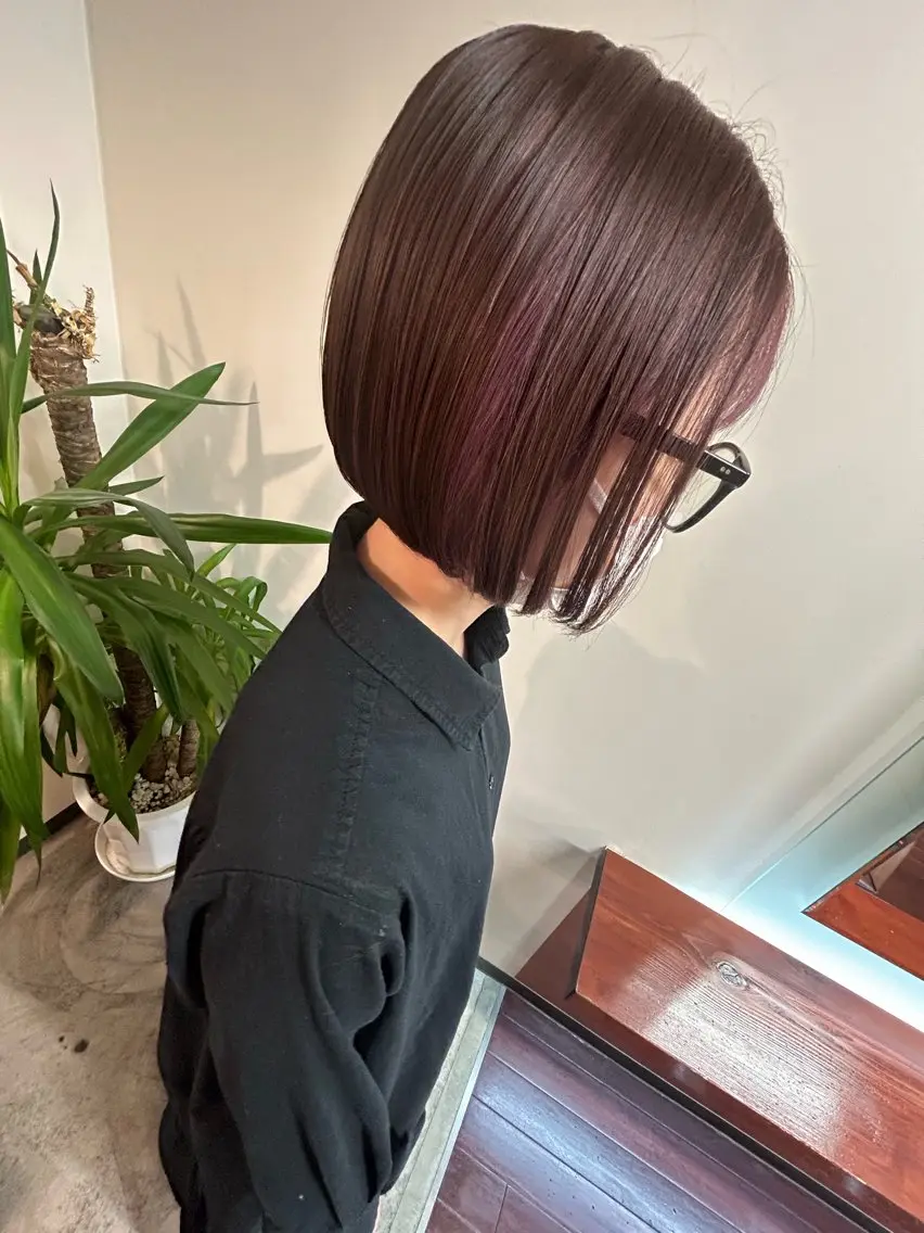 ミディアム カラー Mao 🎀bob Oliveカラー🌿のヘアスタイル
