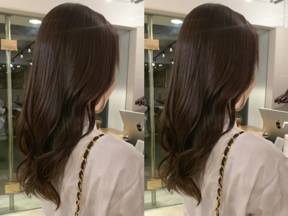 ロング カラー カット ヘアカラー トリートメント 透明感カラー✂︎ /縮毛矯正/YUKAのヘアスタイル