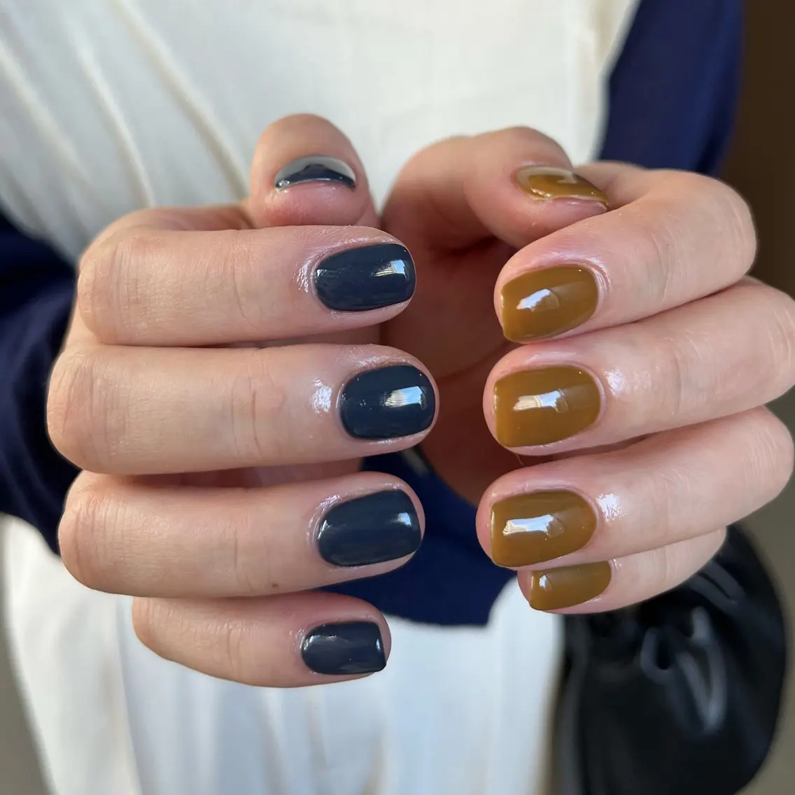 ネイル グリーン ハンドネイル vegh. nail／阿波座のネイルデザイン