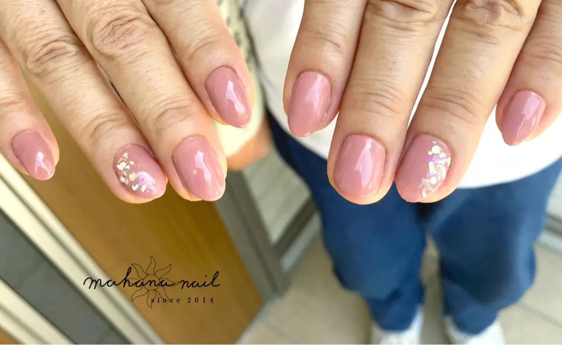 ネイル ワンカラーネイル mahana nailのネイルデザイン