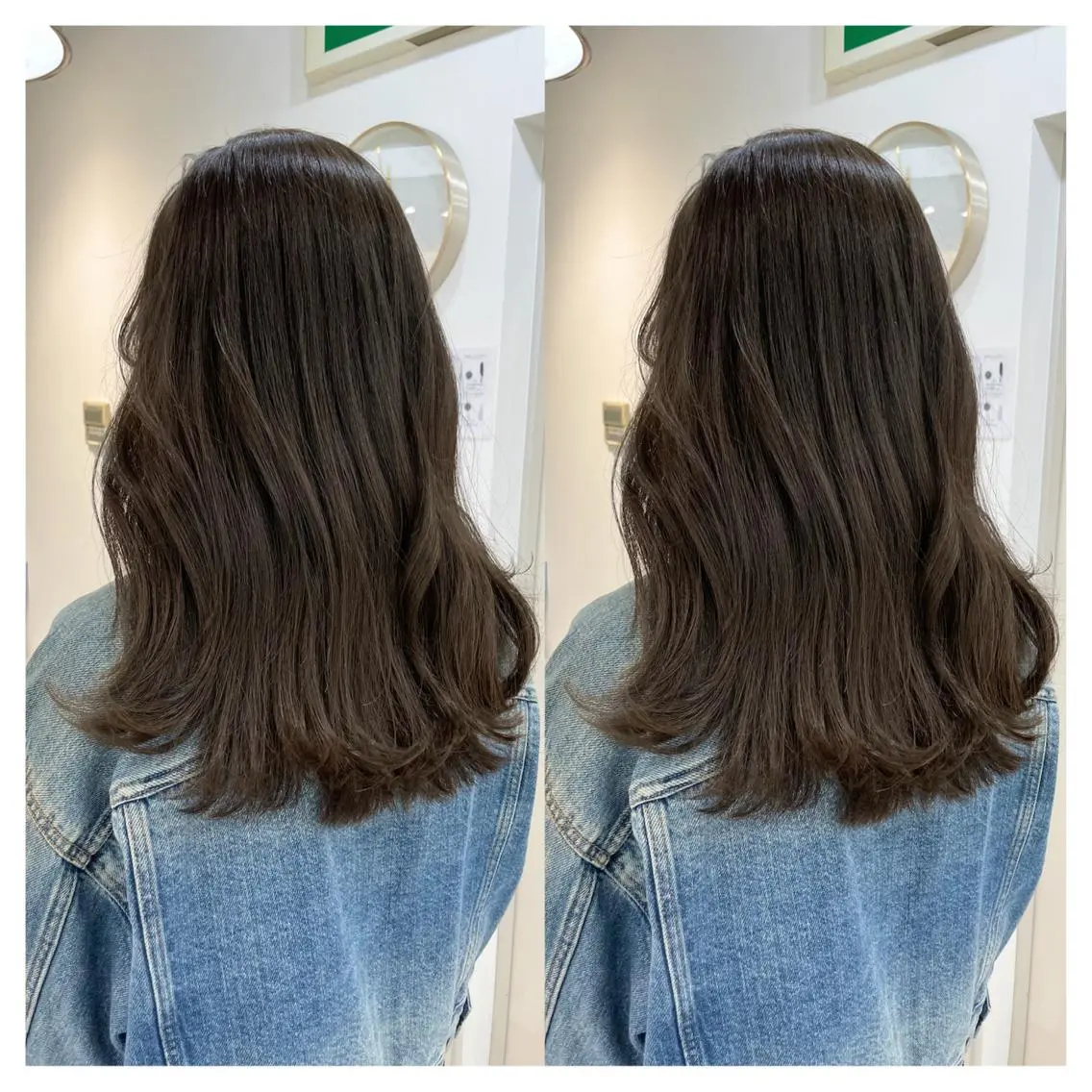 セミロング カラー カット ヘアカラー トリートメント 村山 茉衣のヘアスタイル