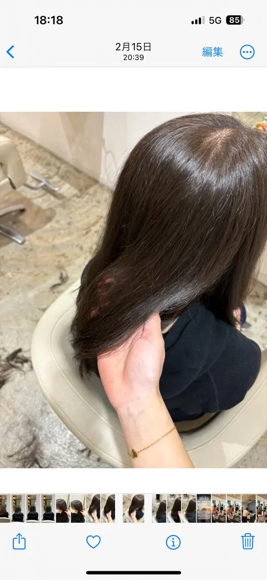 ロング 佐藤 優里のヘアスタイル