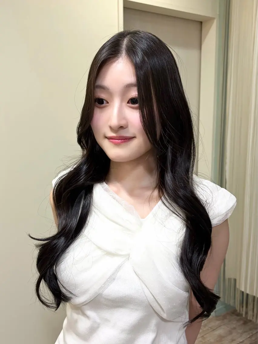 ロング カット ヘアカラー 【艶髪カラー】 omiのヘアスタイル