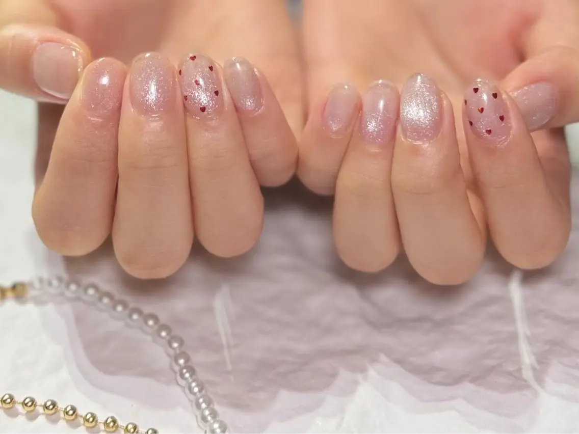 ネイル ドット マグネットネイル ワンカラーネイル ハンドネイル Nailst いずみのネイルデザイン