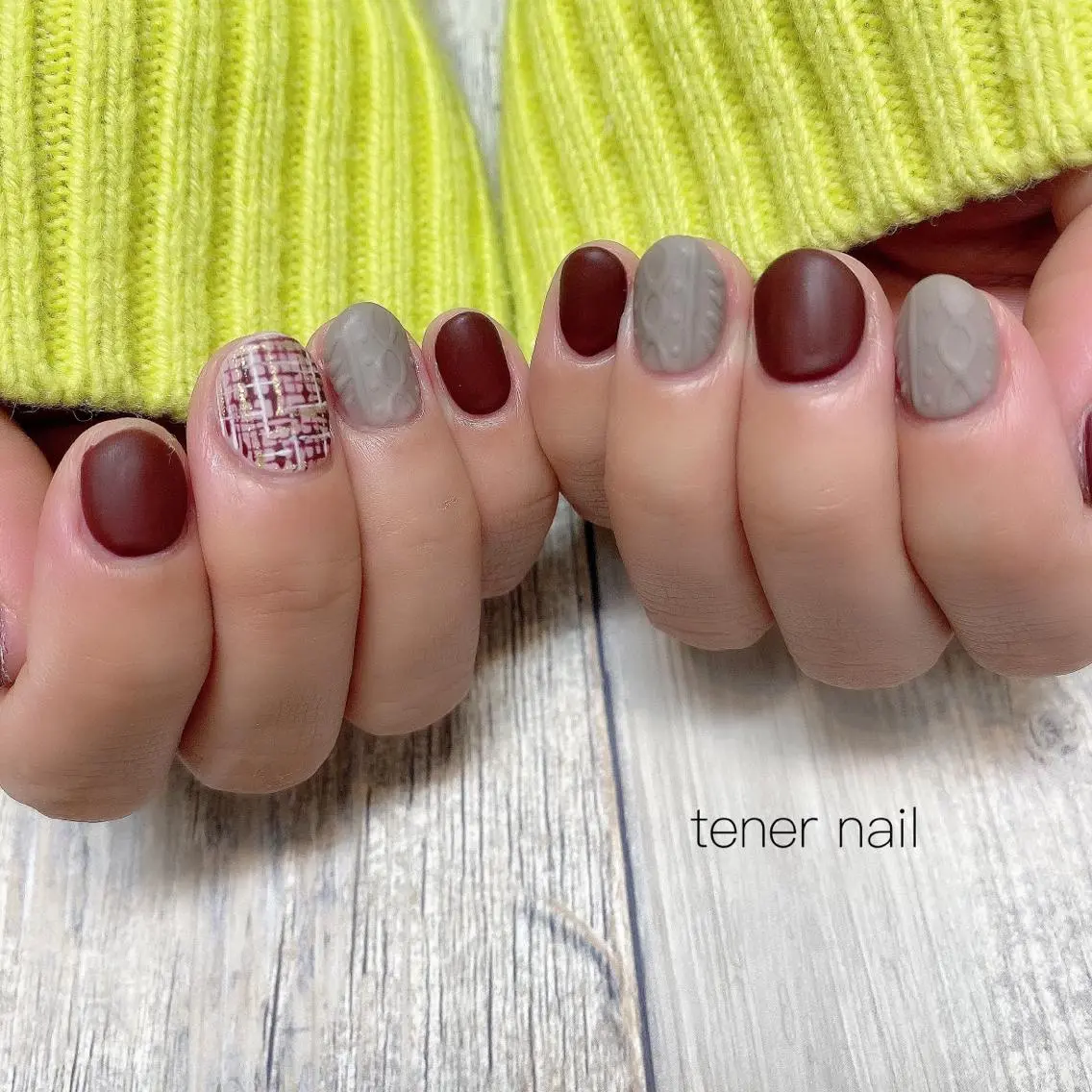 ネイル マットネイル テネルネイル tener nailのネイルデザイン