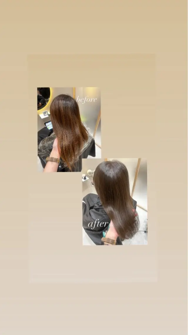 ミディアム カラー ヘアカラー トリートメント 🫧赤み消し*艶髪 nanami🫧のヘアスタイル