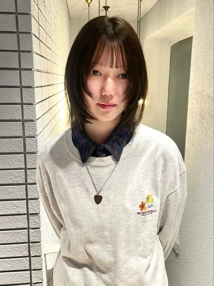 ミディアム ミディアムレイヤー レイヤーカット 抜け感レイヤー/ ショート koukiのヘアスタイル