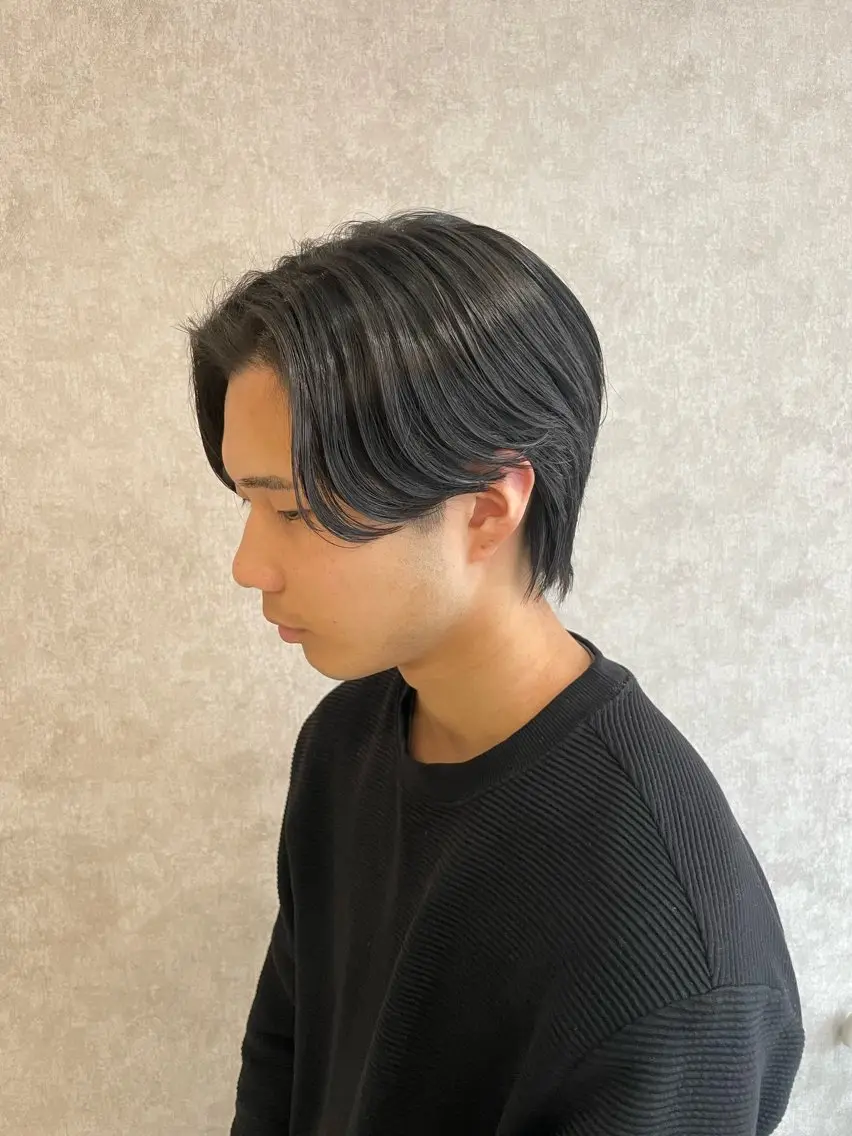 パーマ メンズ センターパート フェザーパーマ メンズパーマ ニュアンスパーマ カット パーマ バレイヤージュ特化｜ Takuのヘアスタイル
