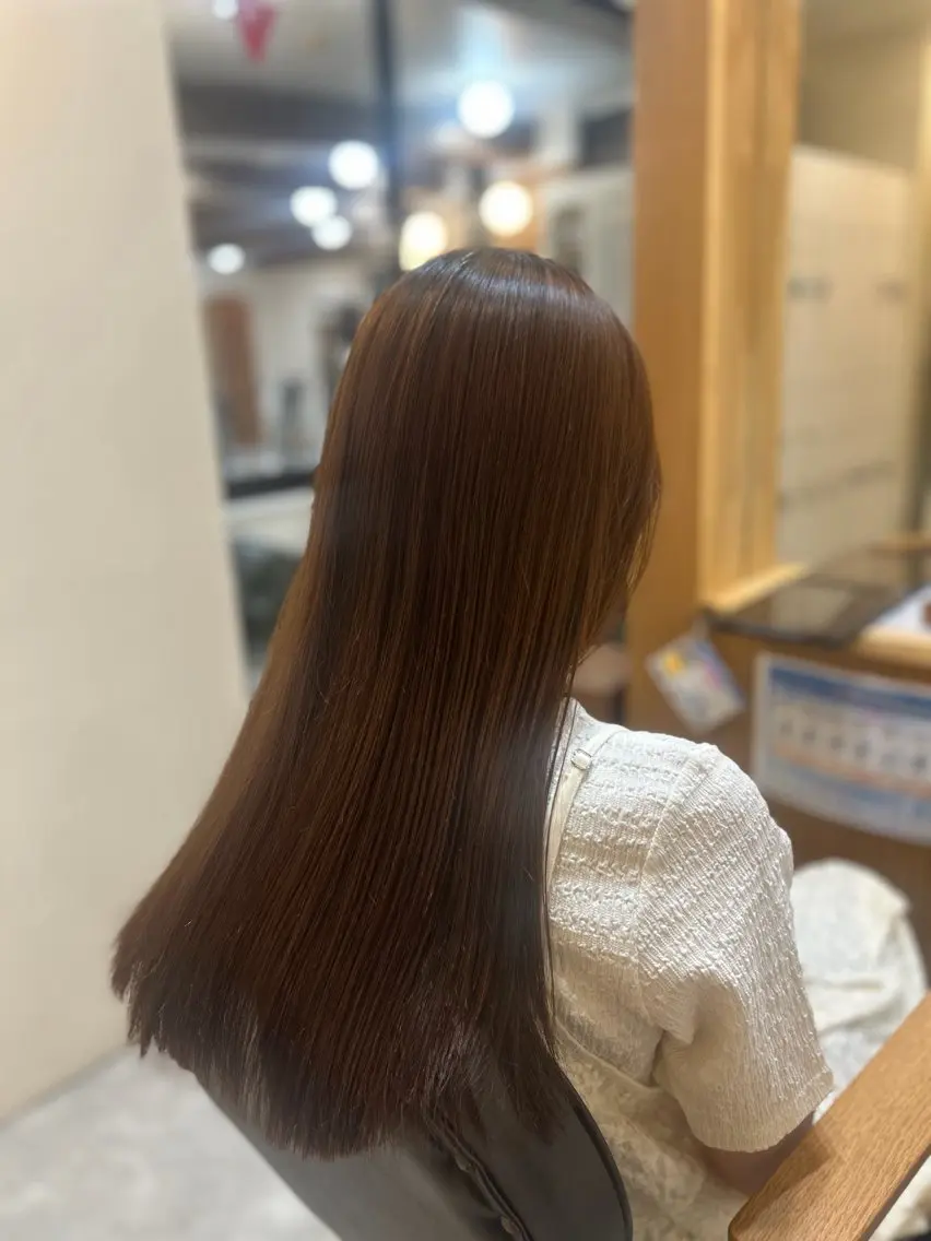 縮毛矯正 透明感艶カラー /rino🤍のヘアスタイル