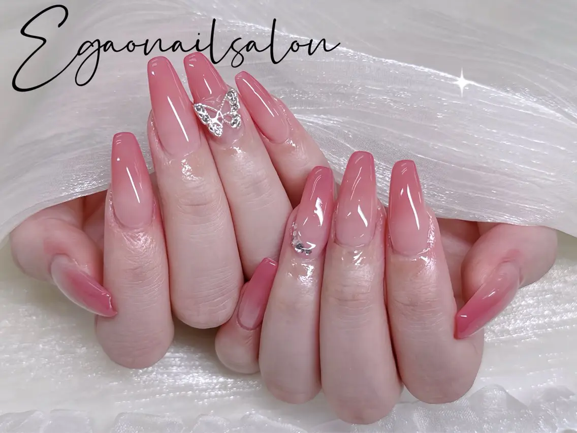 ネイル アートネイル フットネイル フレンチネイル ジェルネイル グラデーション ハンドネイル EGAO NAIL 錦糸町店のネイルデザイン