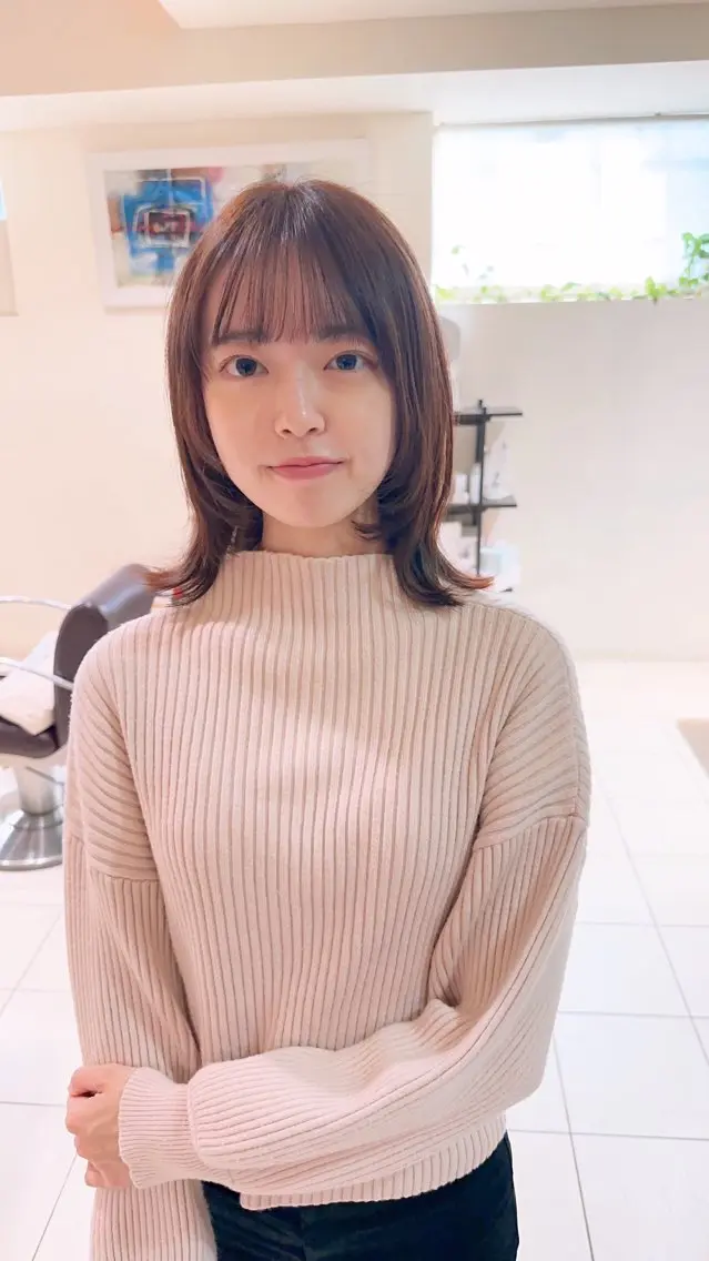 ミディアム 永野 良一のヘアスタイル