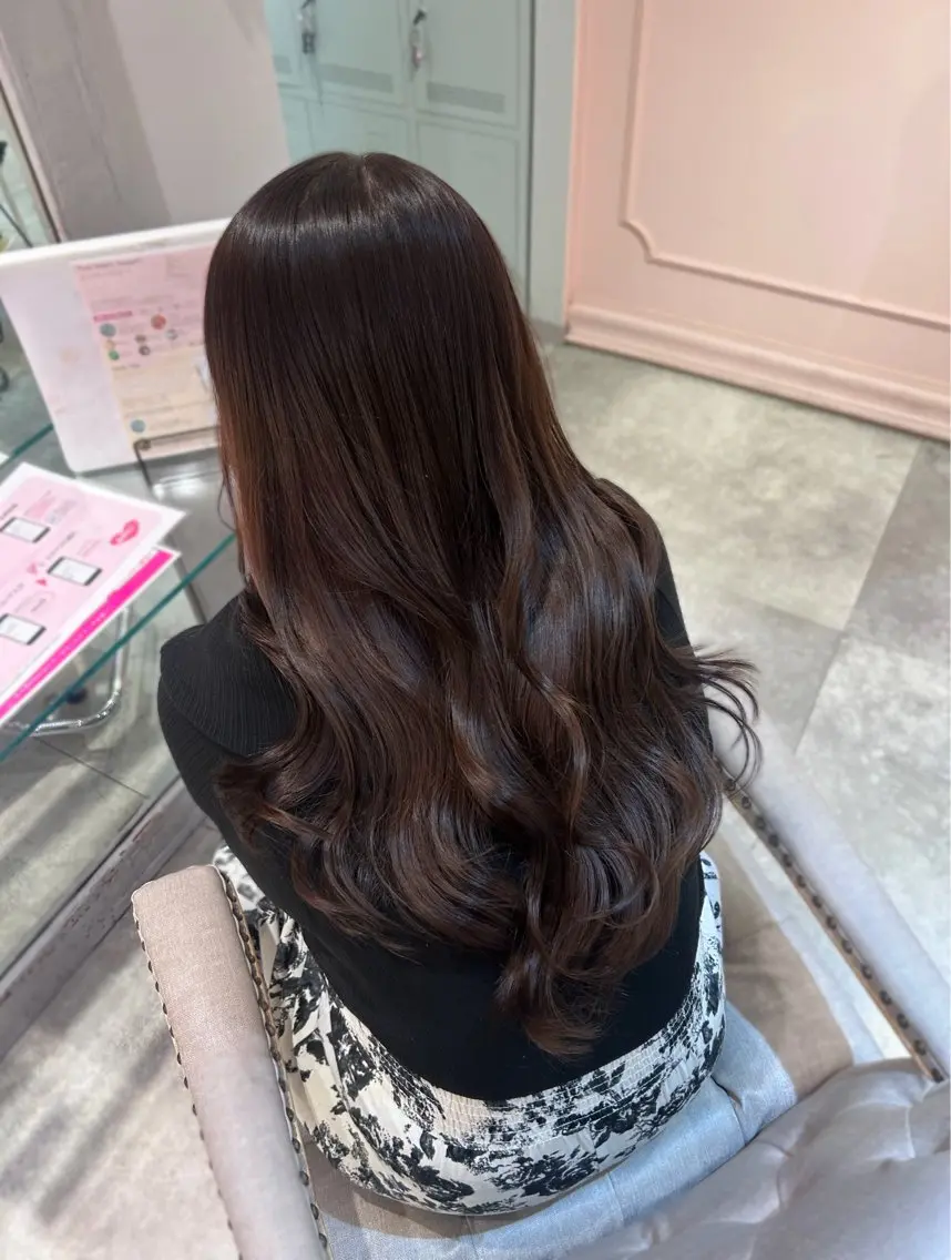 セミロング ヘアカラー 🎀うる艶カラー RIO🎀のヘアスタイル